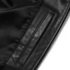 Mens Black Bomber Shearling Leather Jacket