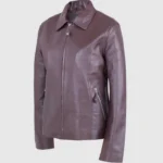 Womens Chocolate Brown Leather Jacket