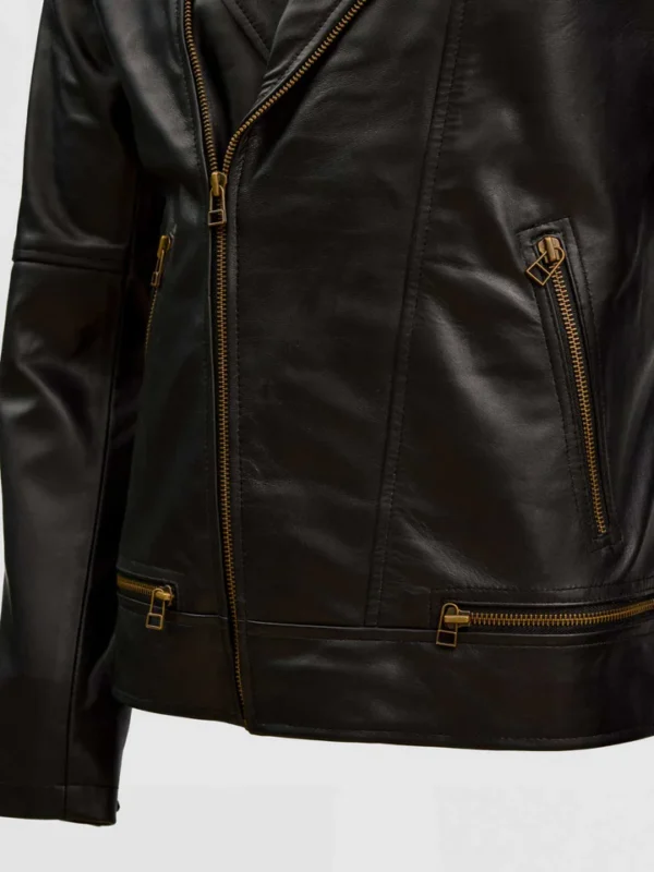 Men Soft Sheep Leather Quilted Jacket