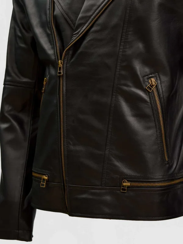 Men Soft Sheep Leather Quilted Jacket