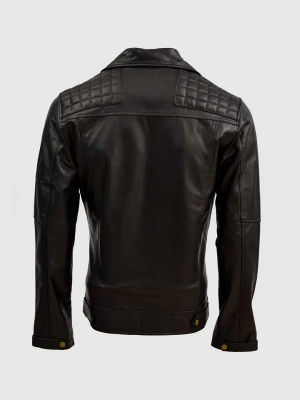 Men Soft Sheep Leather Quilted Jacket