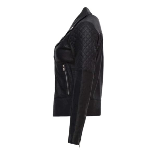 Elegant Womens Black Leather Jacket