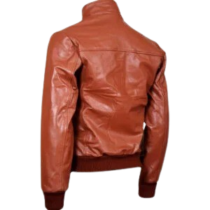 Vintage tan brown leather jacket