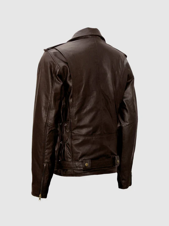 Brown Leather Motorcycle Jacket