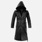 Rylar Hooded Leather Duster Coat