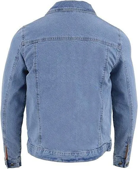 Men Denim Motorcycle Jacket