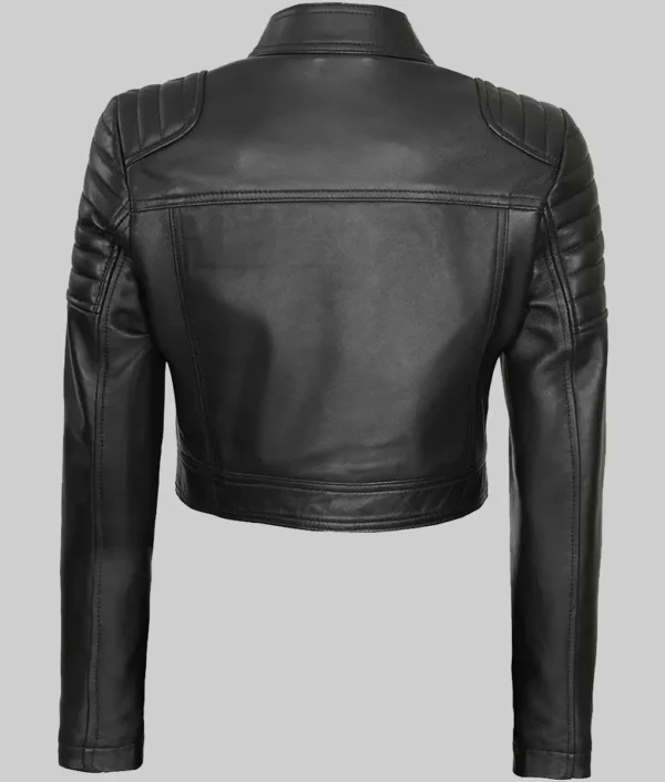 Black-cropped-leather-jacket-for-women