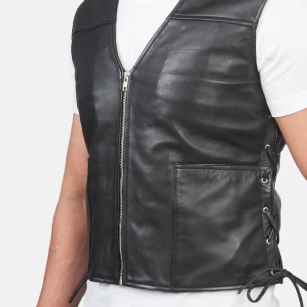Black-leather-vest-for-men