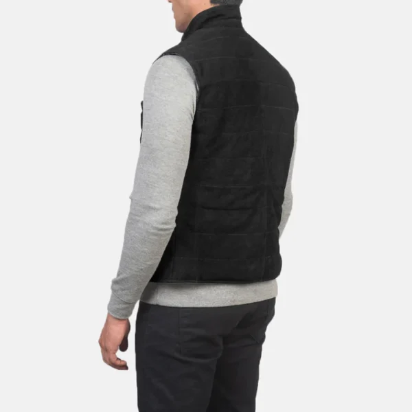 Black-suede-vest-for-men