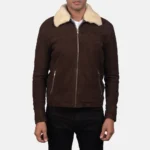 Men Coffner Brown Shearling Fur Jacket