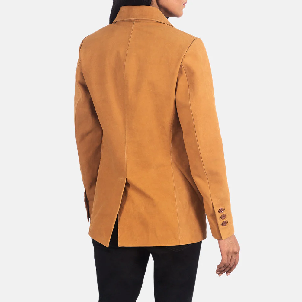 Womens Norma Brown Nubuck Blazer