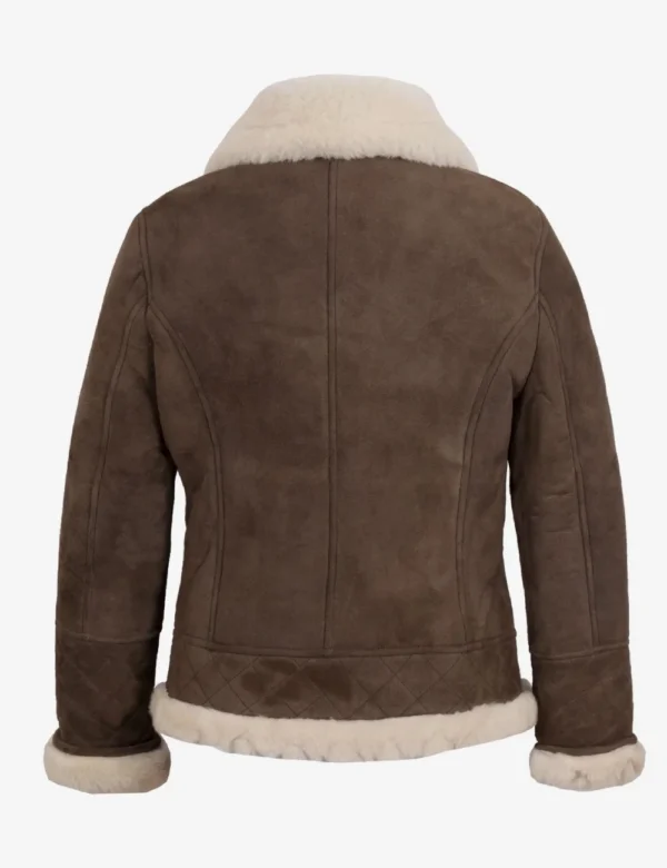 Women Sheepskin Rich Mahogany Jacket