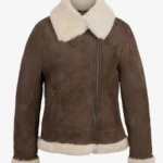Women Sheepskin Rich Mahogany Jacket