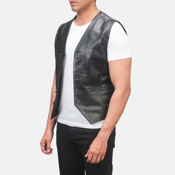 Sleek-leather-vest-for-men