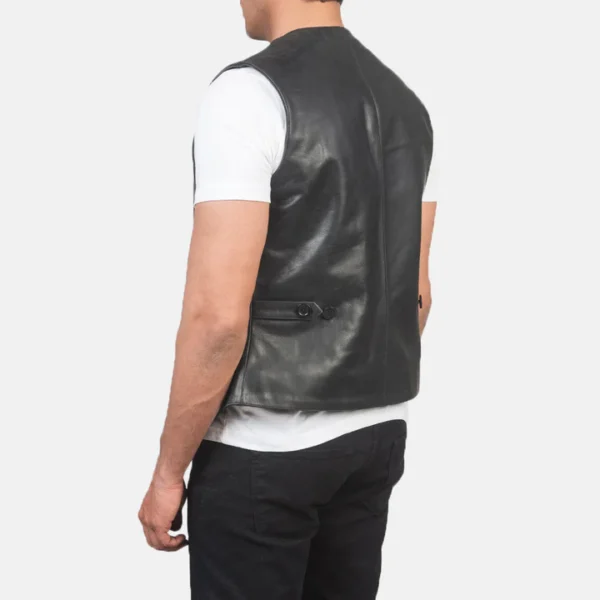 Stylish-black-leather-vest