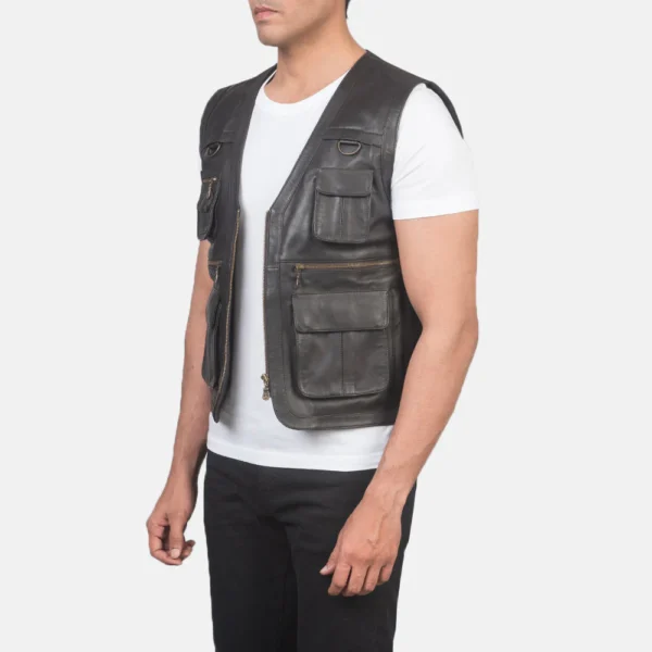 Stylish-brown-leather-vest