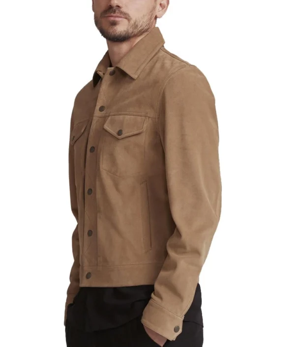 Mens Dredo Suede Leather Jacket