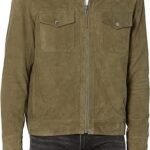Mens Suede Trucker Jacket - Comfortable & Stylish
