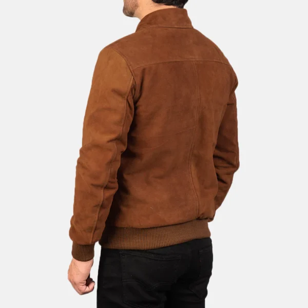Men Tomchi Tan Suede Leather Jacket