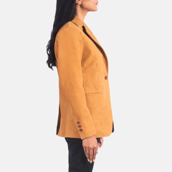 Womens Norma Brown Nubuck Blazer