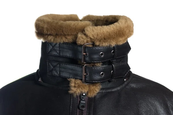 Women B3 Bomber Shearling Detachable Hood Jacket
