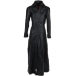 Womens Elegant Black Long Length Coat