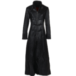 Women Long Length Gothic Dark Black Elegance Coat