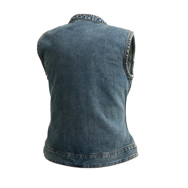 Women Lexy Motorcycle Denim Vest