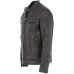 Mens Choco Brown Motorcycle Leather Jacket